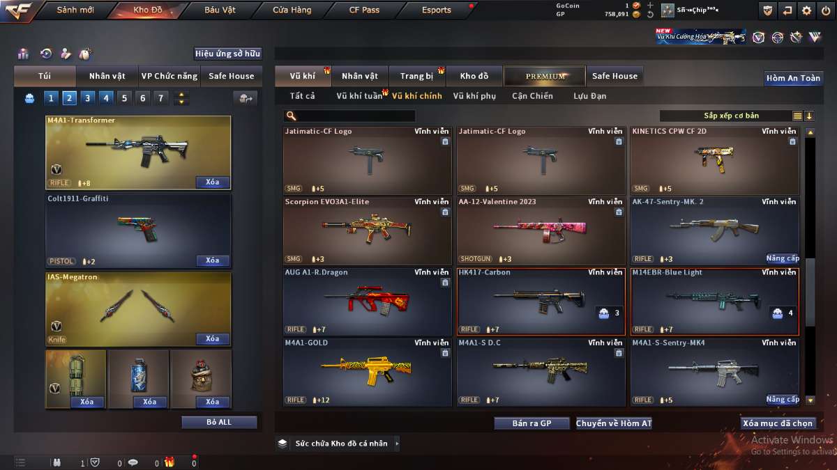 shop acc cf uy tin gia re